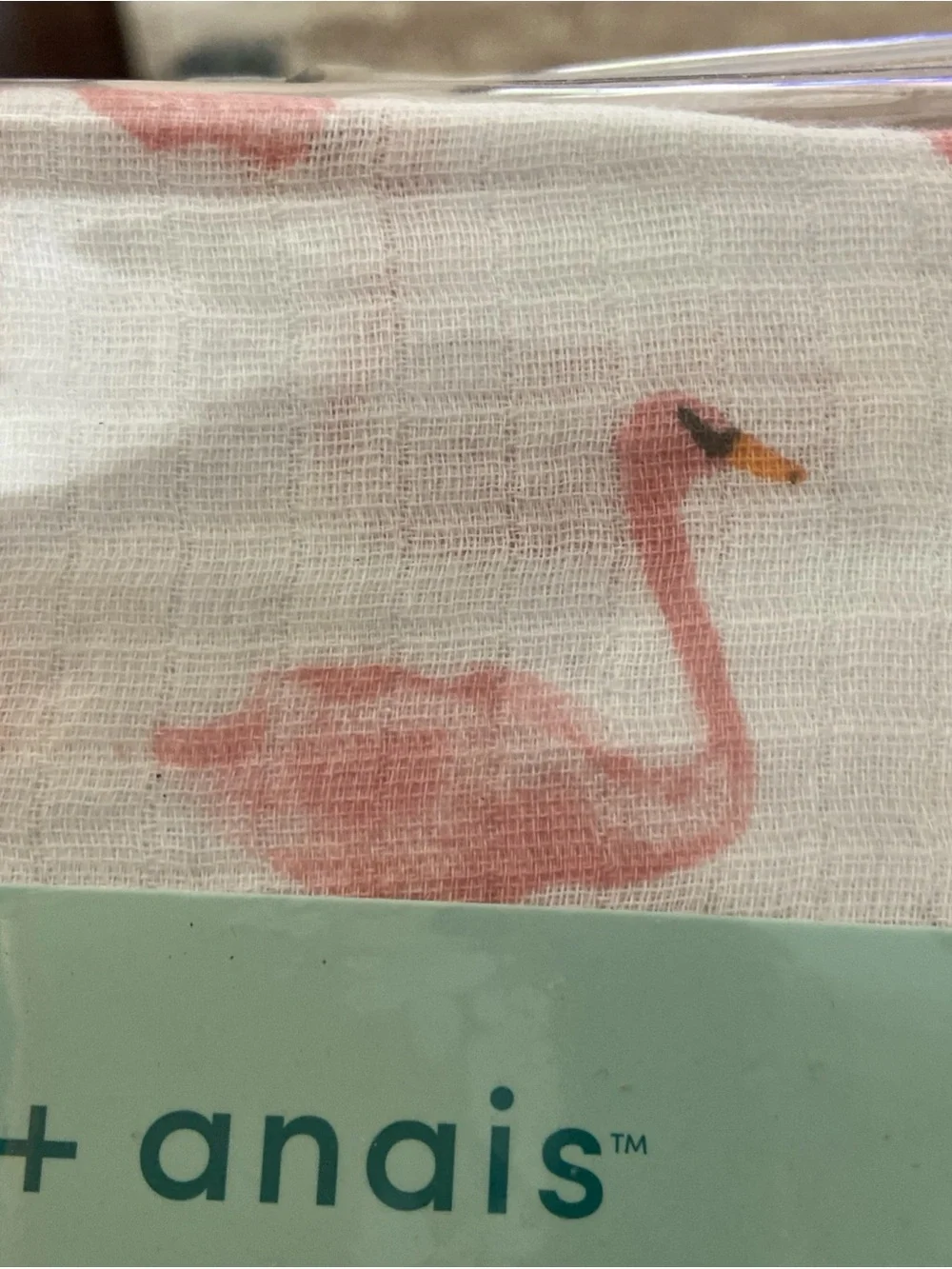 Brand New aden + anais Essentials Briar Rose Pink Swan Crib Sheet Cotton Muslin